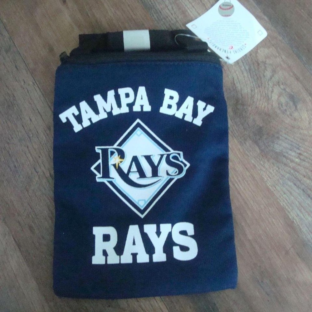 TAMPA BAY RAYS JERSEY 6X9 BAG PURSE VINTAGE ZIPPER L4